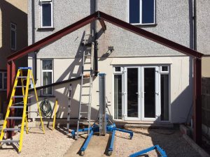 Steel Construction of a house extension | Welding & Metal Fabrication in Kent | BTM Engineering & Fabrication Ltd