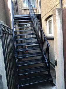 Outdoor staircase | Welding & Metal Fabrication in Kent | BTM Engineering & Fabrication Ltd